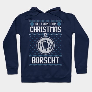 All I Want For Christmas Is Borscht - Ugly Xmas Sweater For Ukrainian Borscht Lover Hoodie